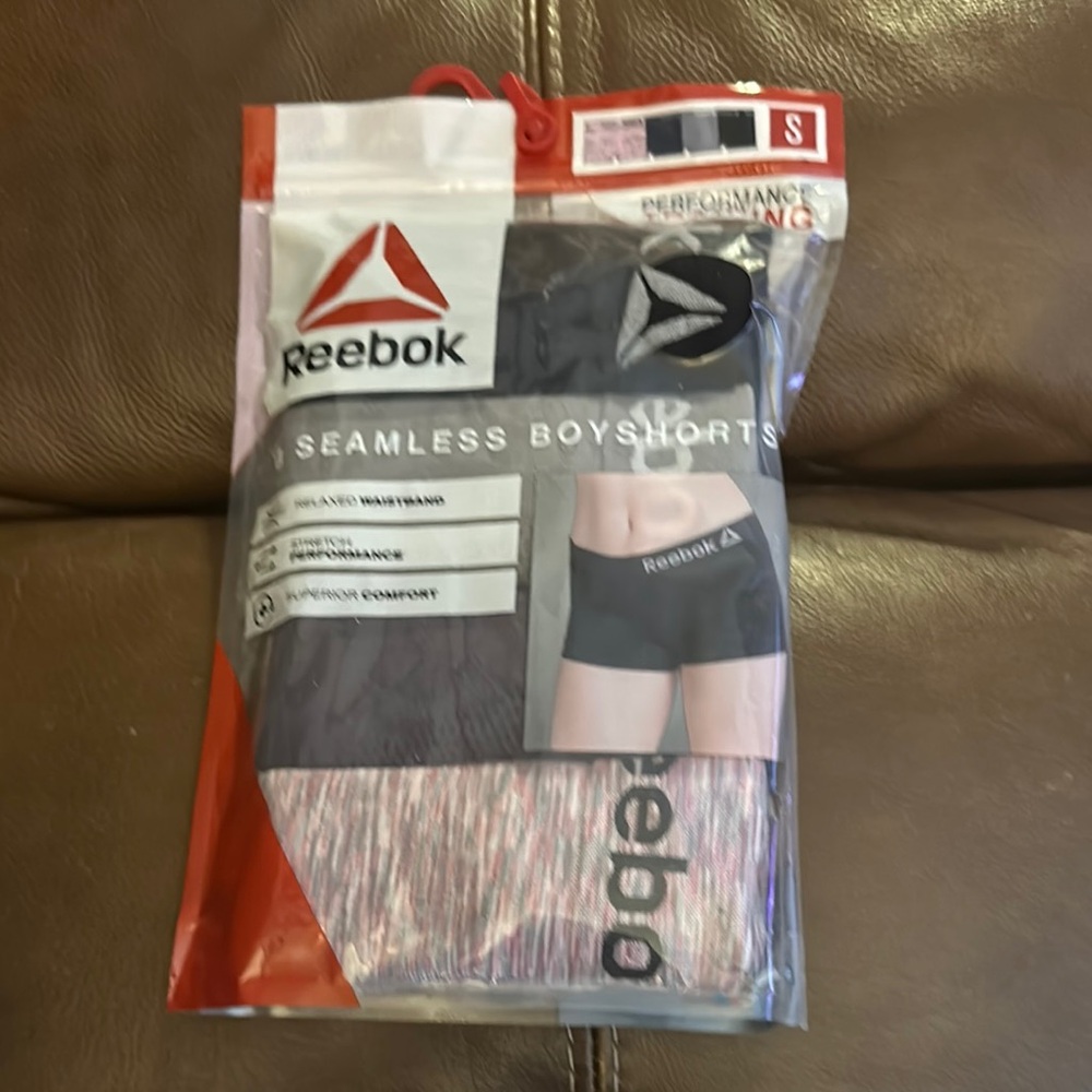 Reebok Pink and Black Seamless Panties Intimates